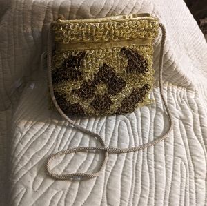 Cute mustard and brown color mini bag